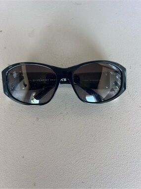 Givenchy Black Frame Sunglasses with Dark Smoke Lenses